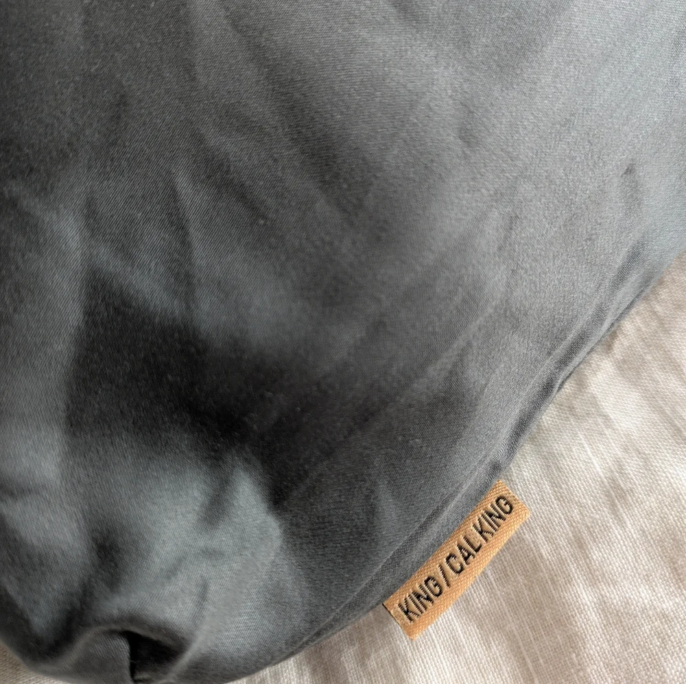 NWOT Bamboo Duvet Set King/Cal King (Charcoal) With Two Shams - Picture 8 of 8